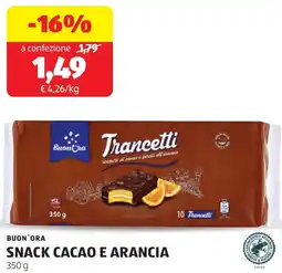 ALDI Buon'ora snack cacao e arancia offerta