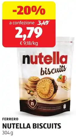ALDI Ferrero nutella biscuits offerta