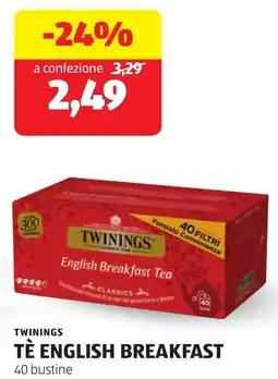 ALDI Twinings tè english breakfast offerta