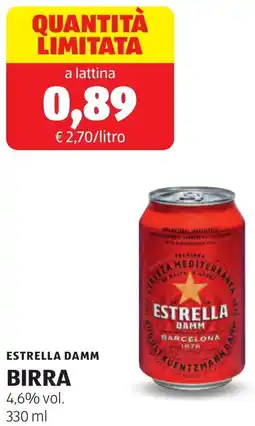 ALDI Estrella damm birra offerta