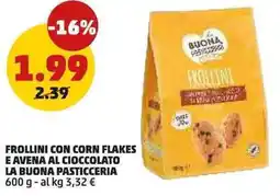 PENNY Frollini con corn flakes e avena al cioccolato LA BUONA PASTICCERIA offerta