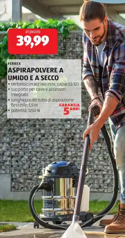 ALDI Ferrex aspirapolvere a umido e a secco offerta