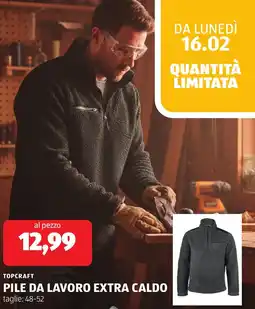 ALDI Topcraft pile da lavoro extra caldo offerta