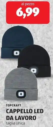 ALDI Topcraft cappello led da lavoro offerta