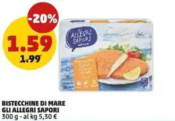 PENNY Bistecchine di mare GLI ALLEGRI SAPORI offerta