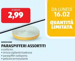 ALDI Workzone paraspifferi offerta