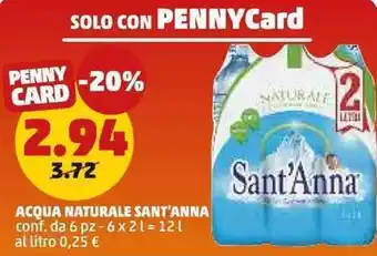 Acqua naturale SANT'ANNA