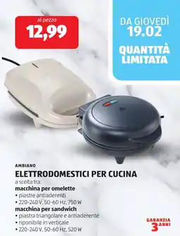 ALDI Ambiano elettrodomestici per cucina offerta