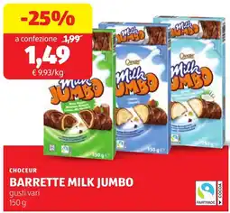 ALDI Choceur barrette milk jumbo offerta