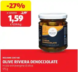ALDI Regione che vai olive riviera denocciolate offerta