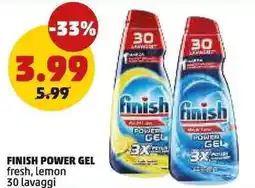 PENNY Finish power gel fresh, lemon offerta