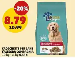 PENNY Crocchette per cane L'ALLEGRA COMPAGNIA offerta