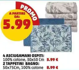 PENNY 4 asciugamani ospiti offerta