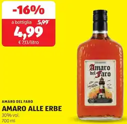 ALDI Amaro del faro amaro alle erbe offerta