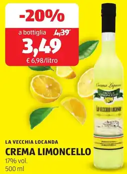 ALDI La vecchia locanda crema limoncello offerta