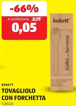 ALDI Kokett tovagliolo con forchetta offerta