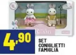 Risparmio Casa Set coniglietti famiglia offerta