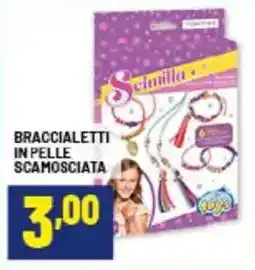 Risparmio Casa Braccialetti in pelle scamosciata offerta