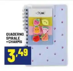 Risparmio Casa Quaderno spirale + charms offerta