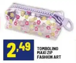Risparmio Casa Tombolino maxi zip fashion art offerta