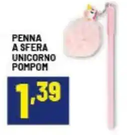 Risparmio Casa Penna a sfera unicorno pompom offerta