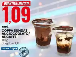 Eurospin Coppa sundae al cioccolato/ al caffè offerta