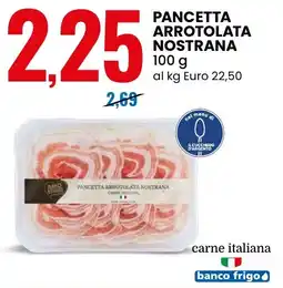 Eurospin Pancetta arrotolata nostrana offerta