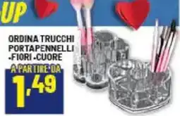 Risparmio Casa Ordina trucchi portapennelli, fiori, cuore offerta