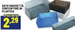 Risparmio Casa Bath vaschetta contenitore in plastica offerta