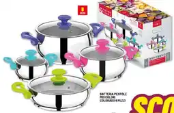 Risparmio Casa Batteria pentole mix colori colorado offerta