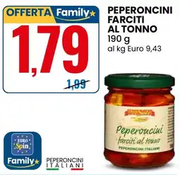 Eurospin Peperoncini farciti al tonno Delizie del Sole offerta