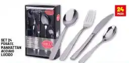 Risparmio Casa Set 24 posate manhattan acciaio lucido offerta