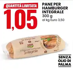 Eurospin Pane per hamburger integrale TRE MULINI offerta