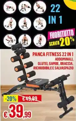 Satur Panca fitness 22 in 1 offerta