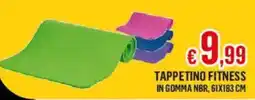 Satur Tappetino fitness in gomma nbr, 61x183 cm offerta