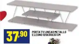 Risparmio Casa Porta tv linear metallo e legno offerta