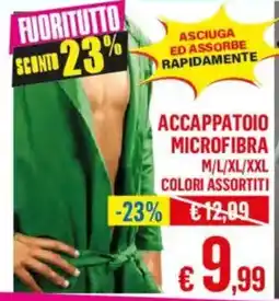 Satur Accappatoio microfibra M/L/XL/XXL offerta