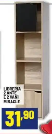Risparmio Casa Libreria 2 ante e 2 vani miracle offerta