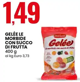 Eurospin Gelée le morbide con succo di frutta Dolciando offerta