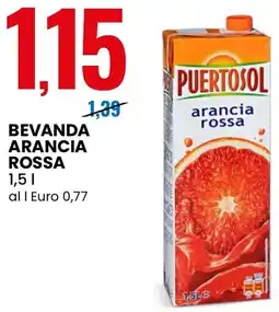 Eurospin Bevanda arancia rossa PUERTOSOL offerta