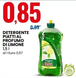 Eurospin Detergente piatti al profumo di limone offerta