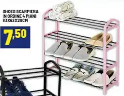 Risparmio Casa Shoes scarpiera in ordine 4 piani offerta