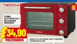 Risparmio Casa NECCHI FORNO ELETTRICO 22LT RED EDITION NKS22RED offerta