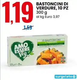 Eurospin Bastoncini di verdure, 10 pz AMO ESSERE Veg offerta