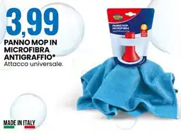 Eurospin Panno mop in microfibra antigraffio SISTEMA casa offerta