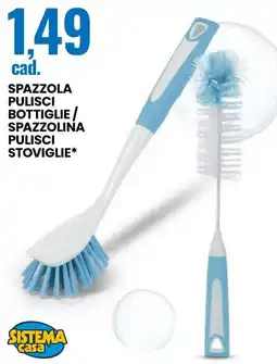 Eurospin Spazzola pulisci bottiglie / spazzolina pulisci stoviglie SISTEMA casa offerta
