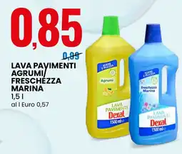 Eurospin Lava pavimenti agrumi freschezza marina Dexal offerta