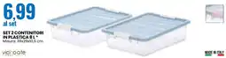 Eurospin Set 2 contenitori in plastica offerta