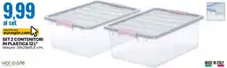 Eurospin Set 2 contenitori in plastica offerta