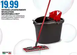 Eurospin Sistema lavapavimenti revolution microfibra 2 in 1 offerta